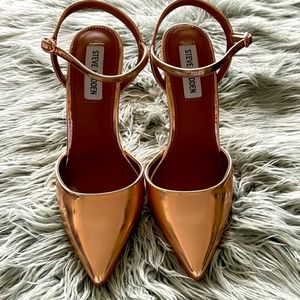 Steve Madden pizzle! Rose Gold Heels Size 8